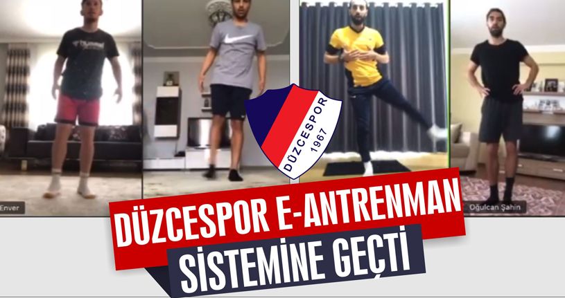 Düzcespor'da e-antrenman Sistemi