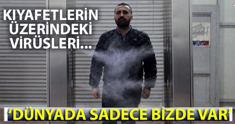 5 litre dezenfektan bin kişiyi dezenfekte ediyor! Dünyada sadece bizde var