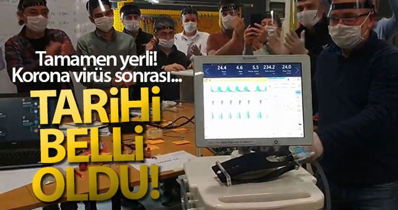 Yerli solunum cihazında ilk prototip üretildi, ilk teslimat 15 Nisan'da