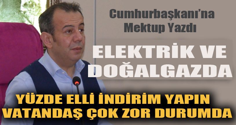 Bolu Belediye Başkanı Tanju Özcan’dan, Cumhurbaşkanına mektup