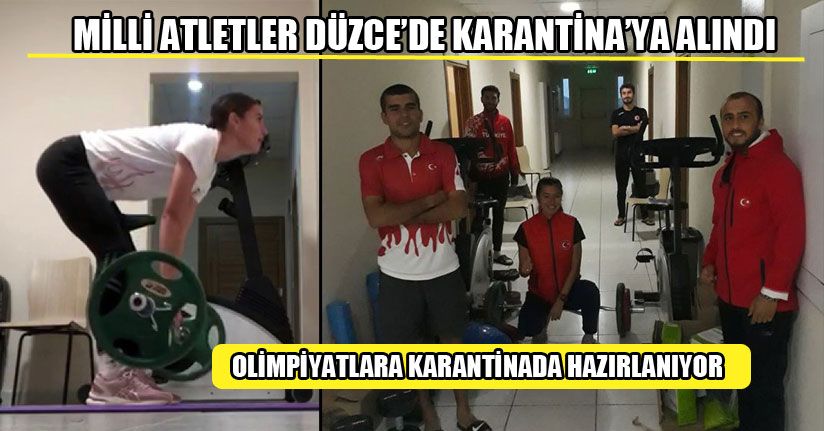 Milli Atletlere Karantinada Antrenman Malzemeleri Verildi