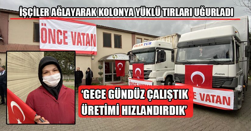 300 Bin Şişe Kolonya Cumhurbaşkanlığına Gönderildi