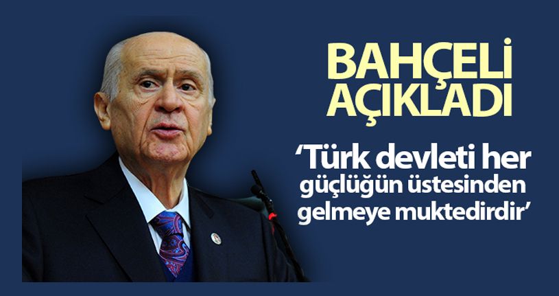 MHP Genel Başkanı Bahçeli: