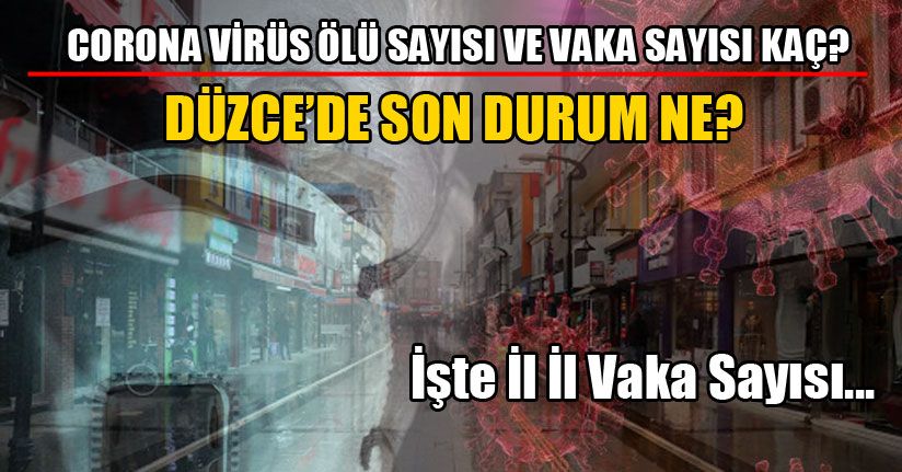 Düzce’de Vaka Sayısı Kaç Oldu?