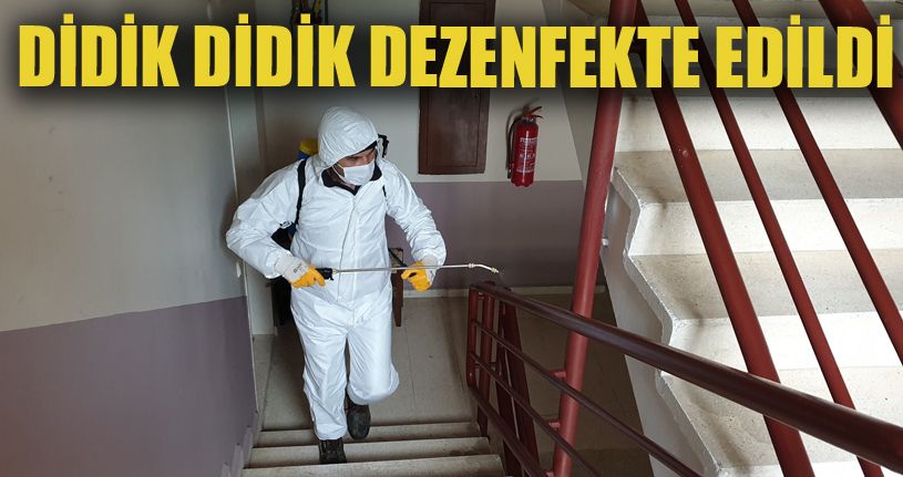Kaynaşlı'da, TOKİ ve Kalıcı Konutlarda dezenfekte edildi