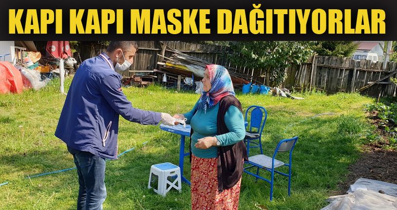 Kaynaşlı'da ücretsiz maske dağıtımı sürüyor