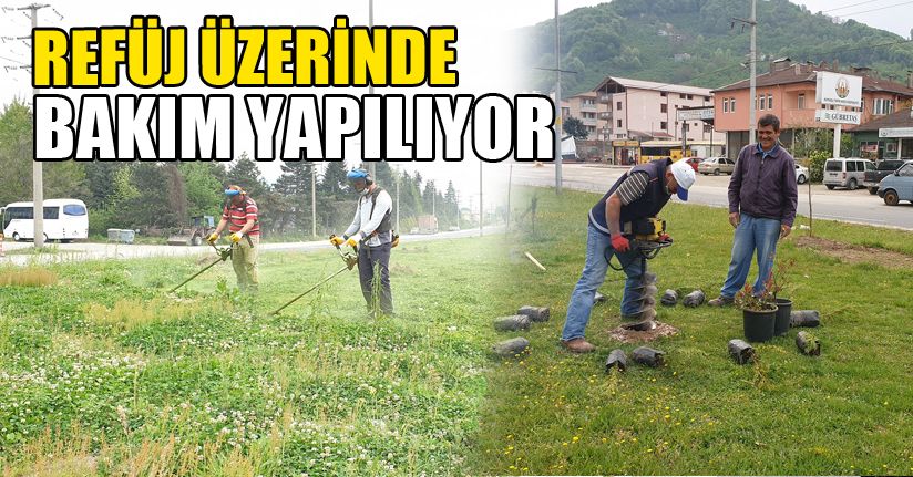 D-100’de refüjlerin bakımı yapılıyor