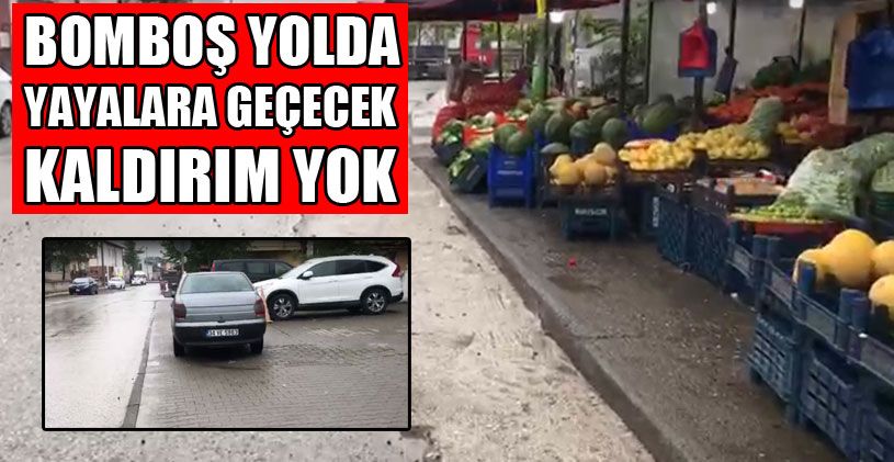 Kaldırım İşgali Yüzünden Vatandaş Mağdur Oluyor