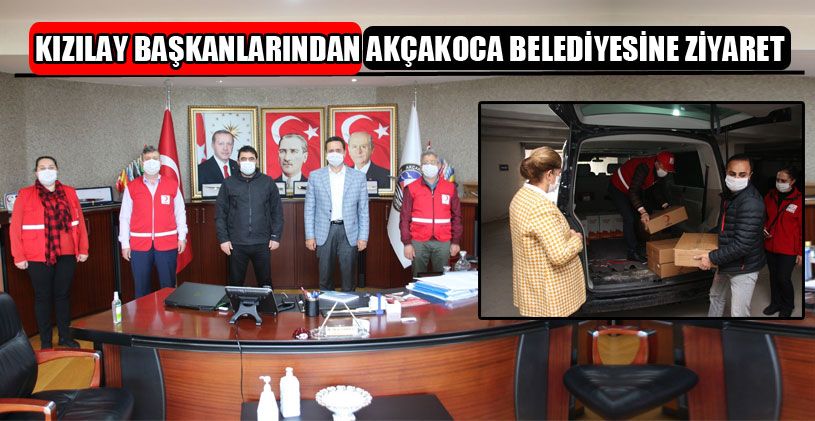 Kızılay Başkanları Akçakoca Belediyesini Ziyaret Etti