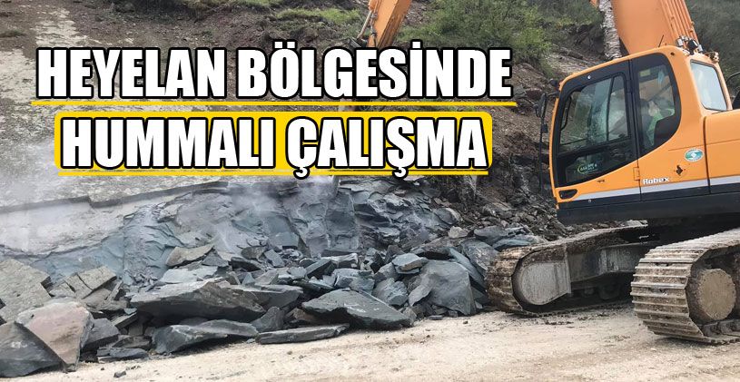 İl Özel İdaresi Heyelan Bölgesinde Çalışmaları Başlattı