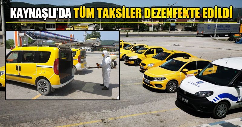 Taksiler 3 Günde Bir Dezenfekte Ediliyor