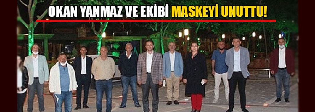 Valiliğin Maske Takma Zorunluluğuna Başkan Ve Ekibi Uymadı