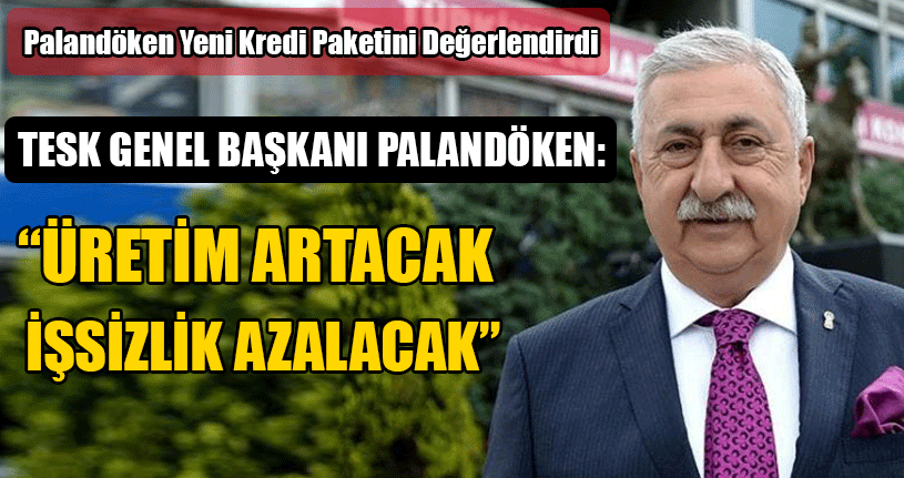 TESK Genel Başkanı Palandöken Yeni Kredi Paketini Değerlendirdi