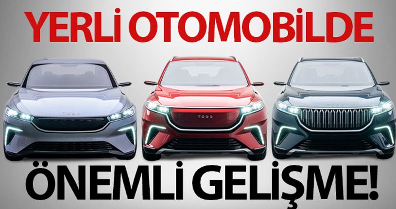 Yerli otomobil Yatırım Teşvik Belgesi'ni aldı
