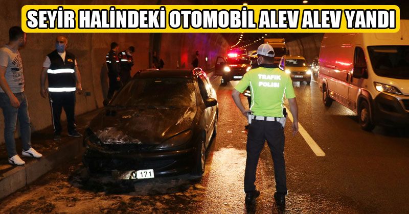 Seyir Halindeki Otomobil Yandı