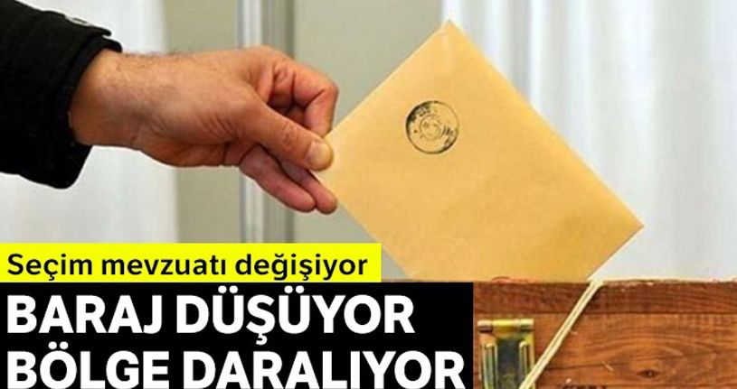 Baraj düşüyor bölge daralıyor