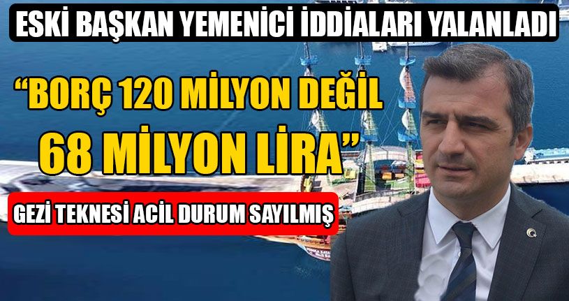 Gezi Teknesi Acil Durum Sayılmış!