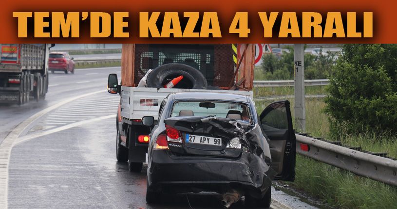 TEM’de zincirleme trafik kazası: 4 yaralı