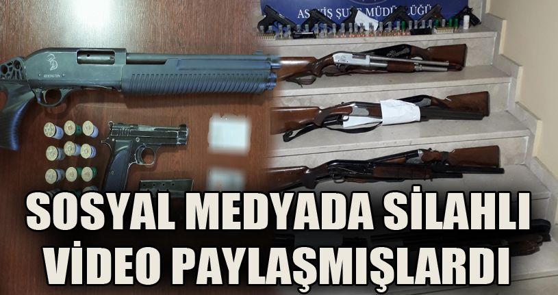 Sakarya'da sosyal medyaya 'ellerinde silahla video' yükleyen 20 kişi gözaltına alındı