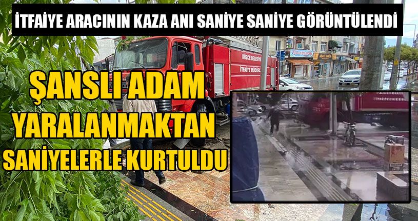 Şanslı Adam Yaralanmaktan Saniyelerle Kurtuldu