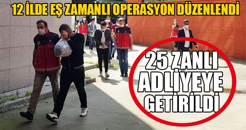 12 İlde Eş Zamanlı Dolandırıcı Operasyonu
