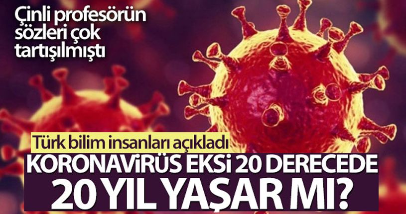 Türk bilim insanlarından Çinli profesörün, 'Virüs eksi 20 derecede 20 yıl hayatta kalıyor' sözlerine tepki