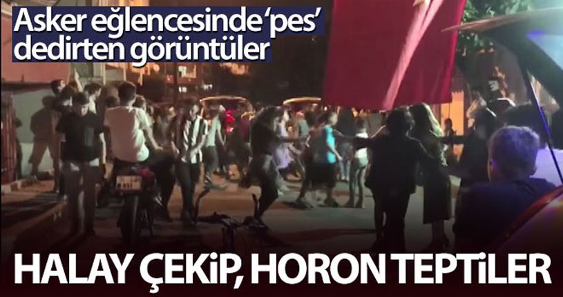 İstanbul'da asker eğlencesinde 'pes' dedirten görüntüler