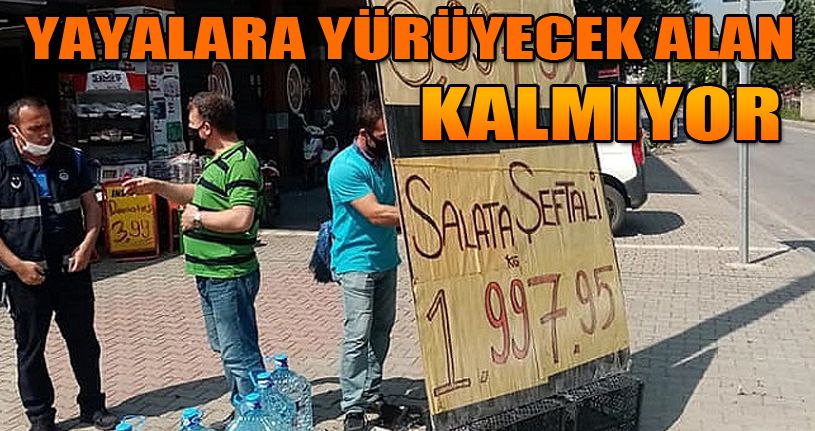 Zabıtadan Kaldırım İşgaline Geçit Yok