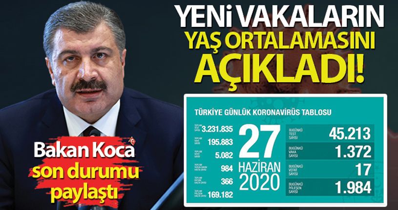 Bakan Koca, son durumu paylaştı!