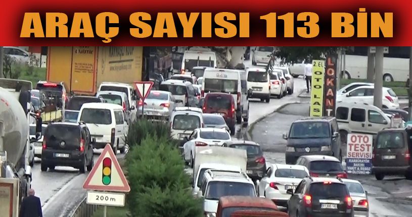 Düzce'de 113 Bin Araç Var