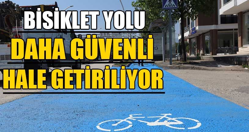 Bisiklet Yolu Daha Güvenli Hale Getiriliyor
