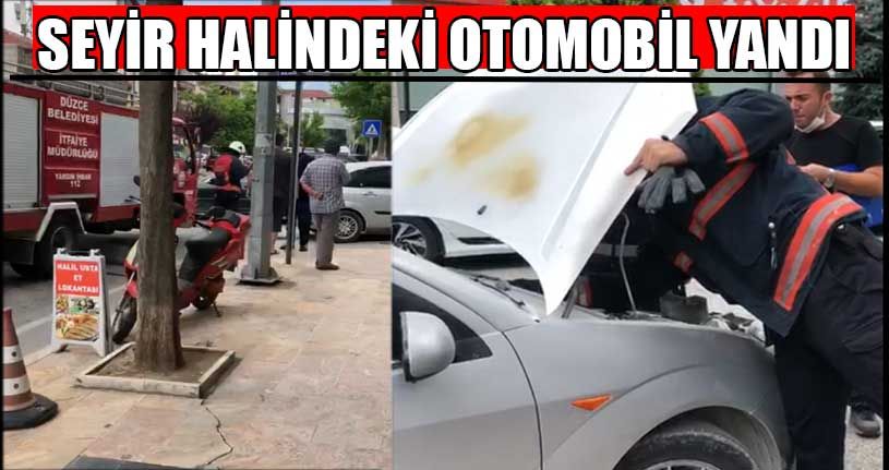 Seyir Halindeki Otomobil Yandı
