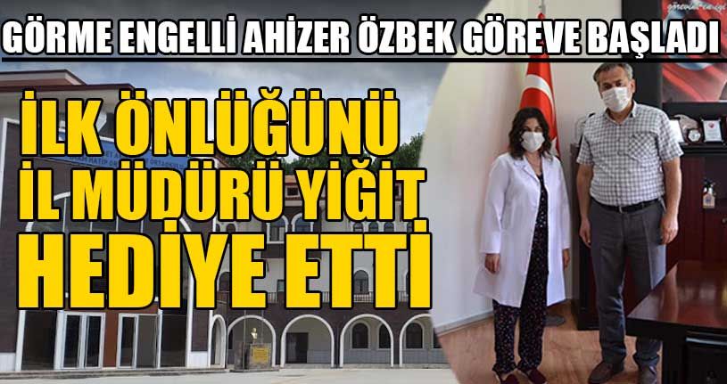 Görme Engelli Ahizer Özbek Göreve Başladı