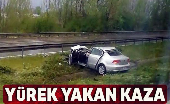 Sakarya'da yürek yakan kaza