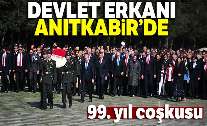 Devlet Erkanı, Anıtkabir'i ziyaret etti