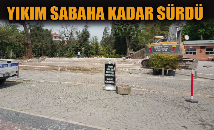 Kaçak yapılar yıkıldı