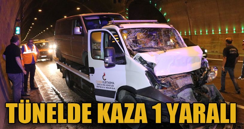 Bolu Dağı Tüneli’nde kaza: 1 yaralı