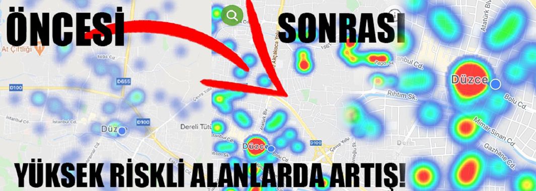 Yüksek Riskli Alanlarla Artış!