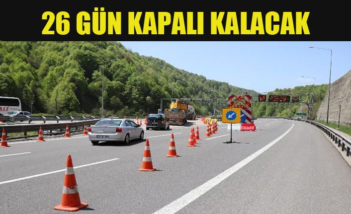 Trafiğe kapatıldı