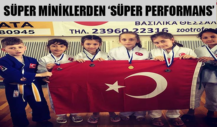 Judocu minikler göz kamaştırdı