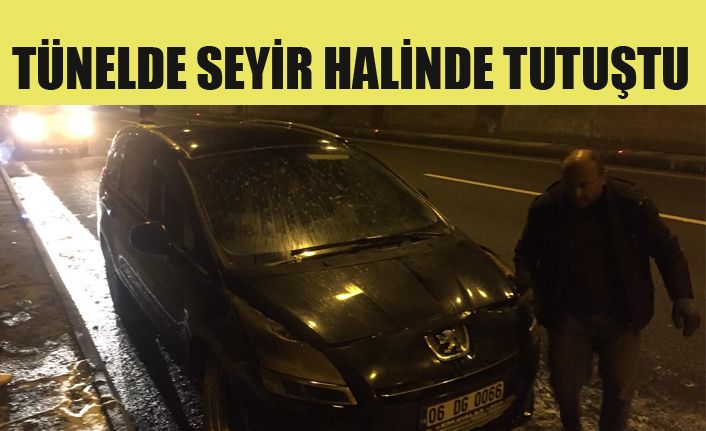 Tünelde Seyir Halinde Tutuştu
