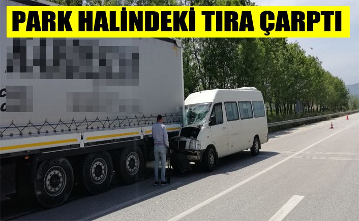 Yolcu Minibüsünün şoförü yaralandı