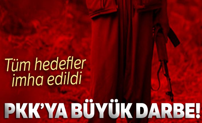 PKK'ya büyük darbe! Tüm hedefler imha edildi