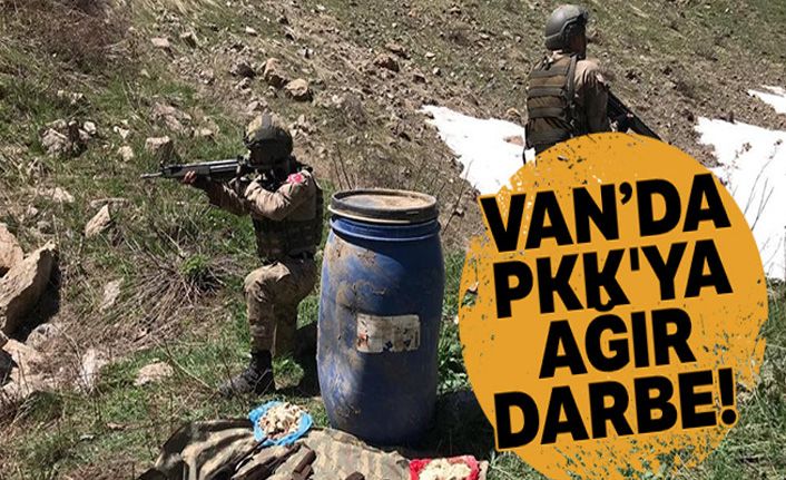PKK'ya ağır darbe! Çok sayıda mühimmat ele geçirdi