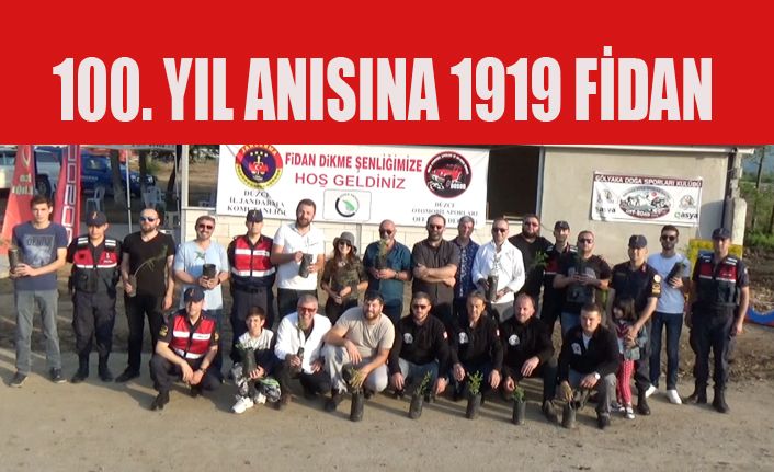 Düzce'de Otomobil Tutkunları ve 1919 Fidan Dikti