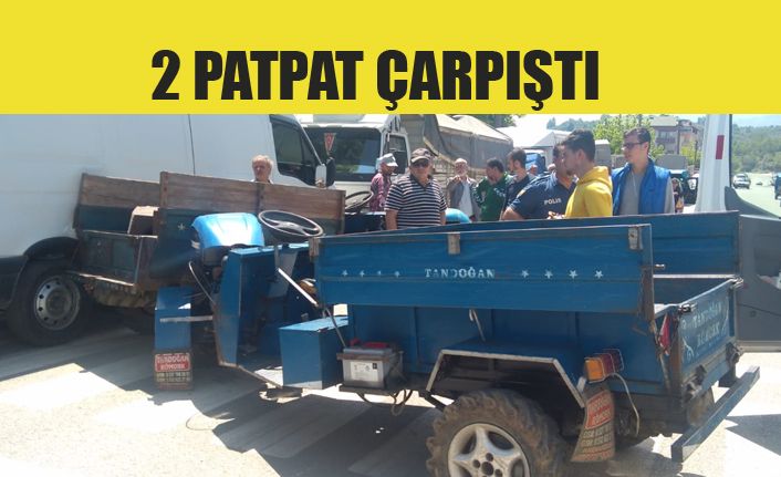 Akçakoca’da patpatlar çarpıştı 2 kişi yaralandı