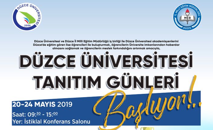 Düzce Üniversitesi Tanıtım Günleri Başladı