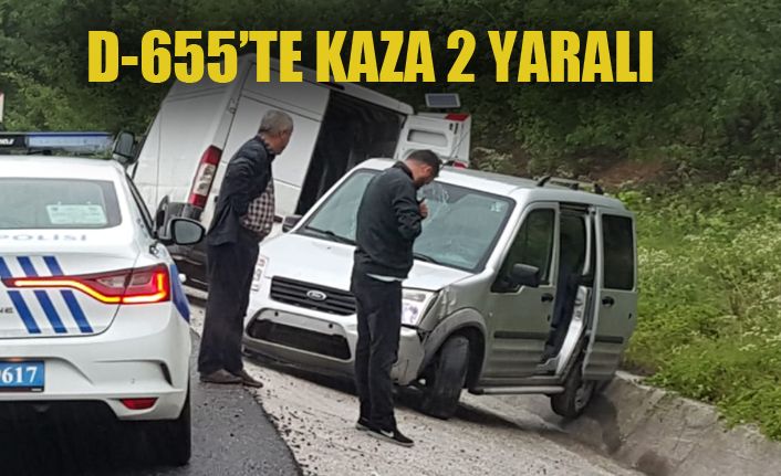 Sağnak yağış kaza getirdi; 2 yaralı