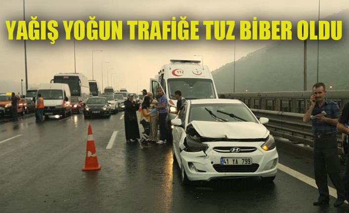 TEM'de Kaza 8 Yaralı