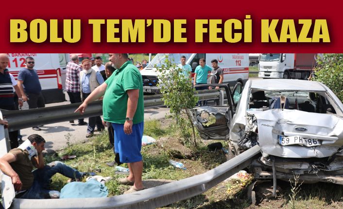 TEM’de feci kaza: 2 ölü, 5 yaralı